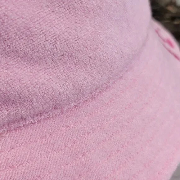 NWOT Jeffree Star Logo Pink Terry Cloth Bucket Hat - Picture 5 of 10